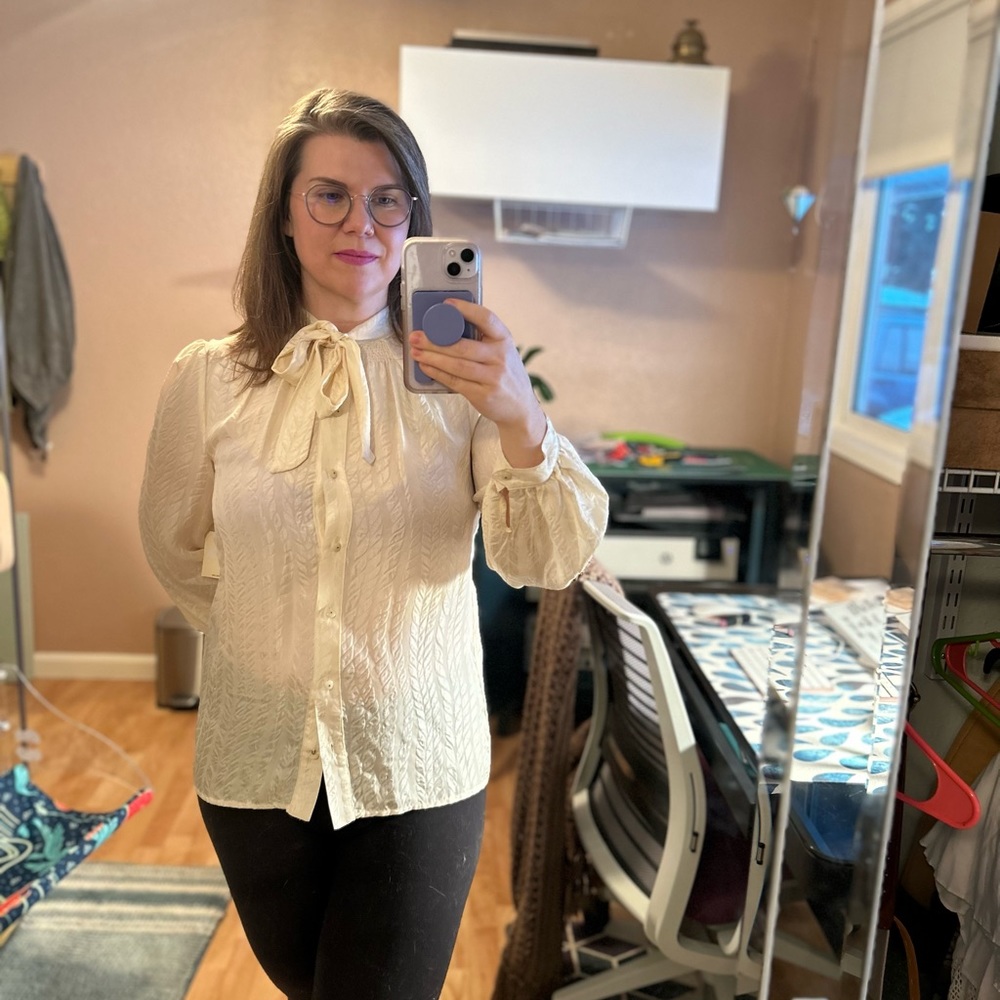 Designer Vintage Milly Silk Blouse